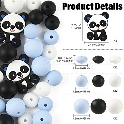 40шт 10 стиля силиконовые бусины&nbsp;SIL-FS0001-27A