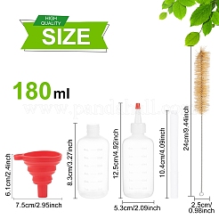 Пластиковые градуированные бутылочки AJEW-BC0001-02B