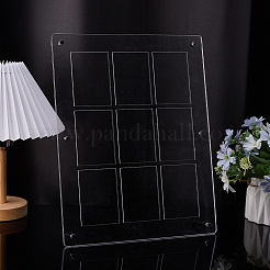 ПВХ настольные спортивные держатели для карточек&nbsp;AJEW-WH0248-918B