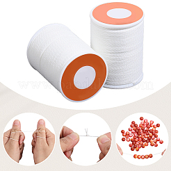 2 rouleau de cordon rond en polyester ciré&nbsp;YC-PA0001-01B