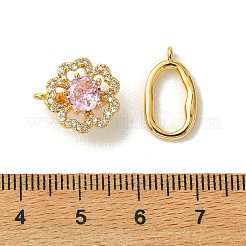 Sujetadores Shegrace con micro pavé de circonitas cúbicas transparentes y cierres ovalados plegables.&nbsp;XGRQ5F477-807G