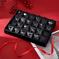 1 шт. 24-секционные деревянные подарочные коробки для колец RDIS-PH0001-007