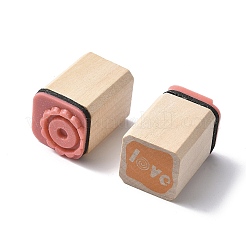 Набор деревянных резиновых штампов AJEW-XCP0003-04