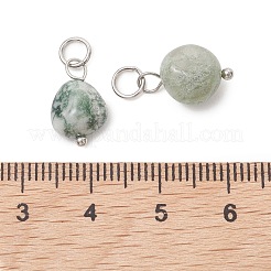 Anhänger aus natürlichem Baumachat&nbsp;PALLOY-JF05428-02