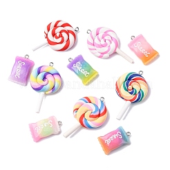 10шт 2 стиля подвески из смолы&nbsp;RESI-FP0001-31