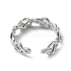 Латунные открытые манжеты для женщин RJEW-G296-01P