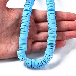 Плоские круглые бусины из глины ручной работы полимерные CLAY-R067-12mm-36