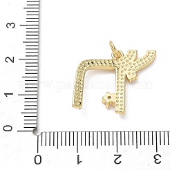 Messing micro pave klare zirkonia anhänger&nbsp;KK-CBA56EF-06G