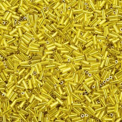 Vergoldet Glas Stiftperlen&nbsp;SEED-S046-01A-30