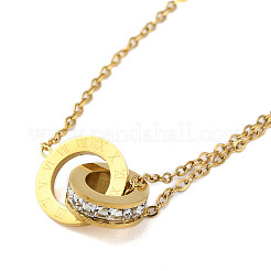 Римские цифры браслеты из нержавеющей стали&nbsp;LS-BJEW-L689-01G