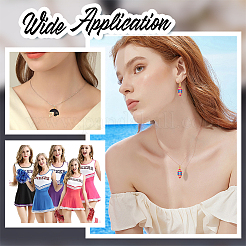 6 шт. 3 стиля латунных эмалевых подвесок&nbsp;KK-AR0004-43