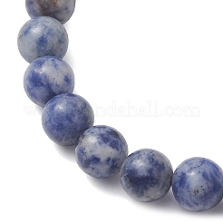 3 шт. 3 варианта браслетов из натурального голубого яшмового бусин&nbsp;BJEW-JB13401