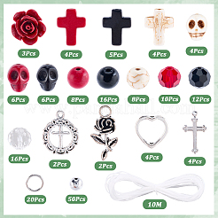 Наборы для изготовления браслетов-крестов своими руками&nbsp;DIY-SC0031-21