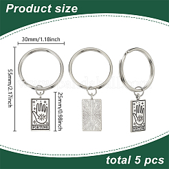 5 шт. 5 стиля подвески из цинкового сплава брелки&nbsp;FIND-HY0004-10