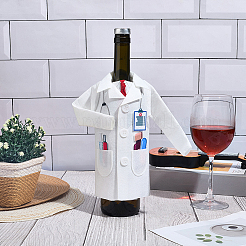 2 set di decorazioni e accessori per borse copri-bottiglia di vino in feltro&nbsp;AJEW-CP0011-82