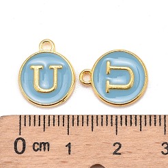 Encantos de esmalte de aleación de oro plateado&nbsp;LS-ENAM-S118-04U