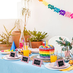 Прямоугольные бумажные карточки для рассадки гостей&nbsp;AJEW-WH0348-896