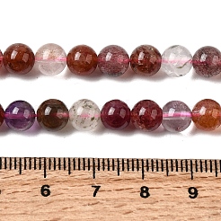 Натуральные кварцевые бусины супер семь нитей&nbsp;G-D359-B01-6mm