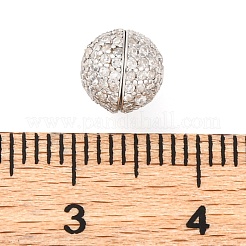 925 винтовая застежка из стерлингового серебра с микропаве и прозрачным фианитом. STER-U005-04P