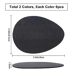 12 шт. 3-х цветные резиновые нескользящие накладки на обувь&nbsp;AJEW-GF0003-04