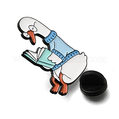 Emaille-Anstecknadeln mit lesender Ente&nbsp;JEWB-E797-01A-EB