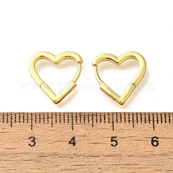 Orecchini a cerchio in ottone chiaro con zirconi cubici&nbsp;LS-EJEW-M047-09G