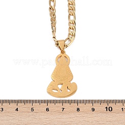 Ожерелья с подвесками из нержавеющей стали Virgin 201 для мужчин и женщин NJEW-K283-18G