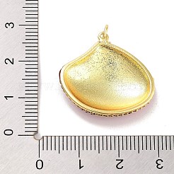 Настоящие позолоченные подвески из латуни с покрытием из 18-каратной эмали X-KK-M293-32G-03