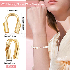 20 шт. 925 защитных устройства из стерлингового серебра STER-BBC0006-06A