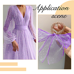 Кружевная ткань из полиэстера&nbsp;DIY-WH0504-430C