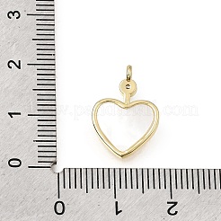 Pendentifs en laiton zircon cubique transparent&nbsp;CU-CBAF50C-13G