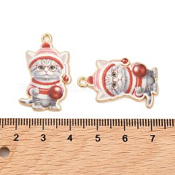 Noël pendentifs émail en alliage&nbsp;LS-ENAM-K069-43C