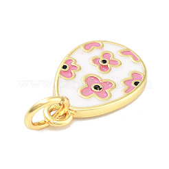 Подвески из латуни с покрытием из эмали&nbsp;KK-M293-37G-02