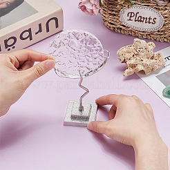 Держатель хрустального шара в форме луны из сплава PALLOY-WH0816-007S