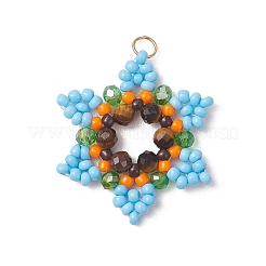 Стеклянные подвески из бисера&nbsp;PALLOY-MZ01241