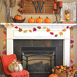 2 сумка 2 стиля фетровые поздравительные баннеры на тему Дня благодарения&nbsp;HJEW-SP0001-29