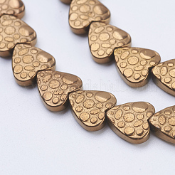 Гальванизировать немагнитных синтетический гематит бисер пряди G-J380-8mm-A-F