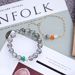 40шт 8 цвета ручной работы сглаз бусины лэмпворк LAMP-DC0001-17