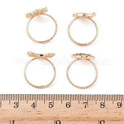 Рождественские мотивы сплав с эмалью регулируемые кольца для пальцев RJEW-Z108-01G