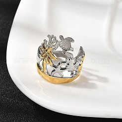 Кольца-манжеты из нержавеющей стали 304 для женщин&nbsp;LS-RJEW-F193-01GP