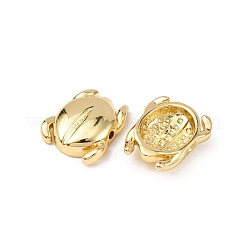 Латунные бусины в виде божьей коровки&nbsp;KK-K408-05G