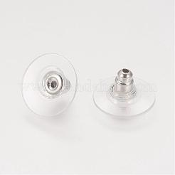 Латунная клатч пуля клатч пуля задняя часть серьги с подушечкой KK-E446-14P