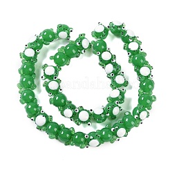 Бусы лэмпворк ручной работы LAMP-P066-07F