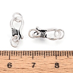 925 застежка-крючок из стерлингового серебра STER-N016-62AS