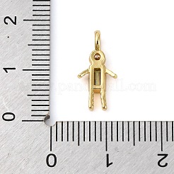 Pendentifs avec zircon cubiques à micro-pavés en laiton&nbsp;ZIRC-I356-17G-A12