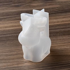 香りのキャンドル型  クリスマスのテーマのシリコンモールド  鹿  63x89x96mm  内径：60x47mm&nbsp;DIY-Q029-03A