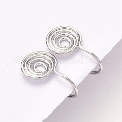 Латунные клипсы серьги выводы&nbsp;KK-D060-04P-02