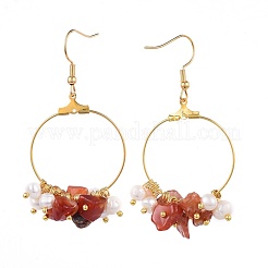 Серьги из натуральных камней EJEW-JE03505