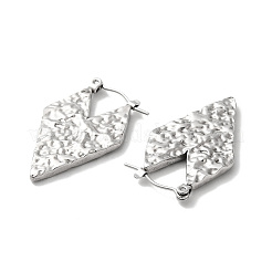 Некорневая нержавеющая сталь 304 серьги-кольца в форме сердца для женщин EJEW-K243-06P