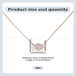 1 шт. латунные шестиугольные подвески с паве из натурального розового кварца&nbsp;NJEW-LP0009-34